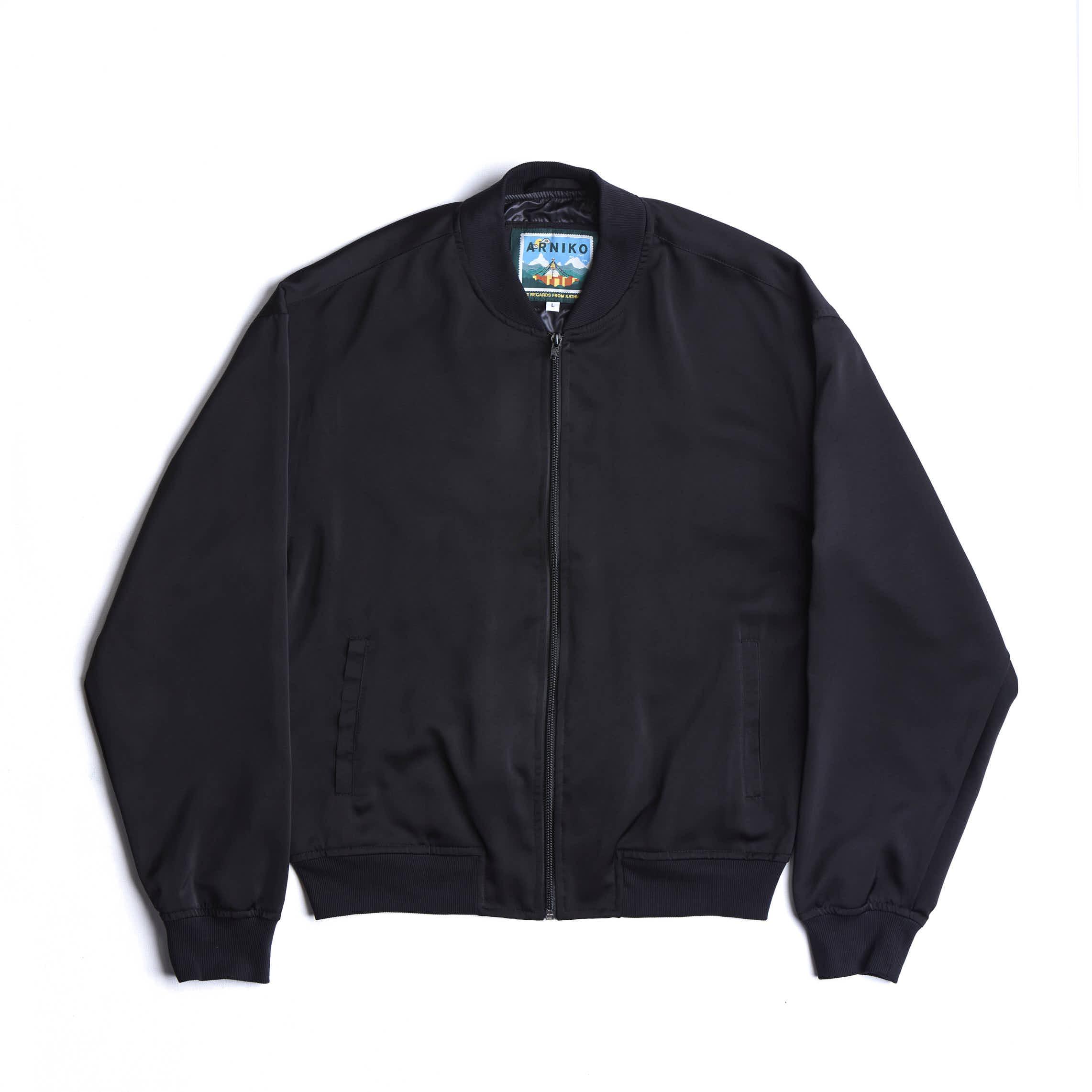 Arniko Binam Jacket 2.0 Black Satin Jacke Herren schwarz